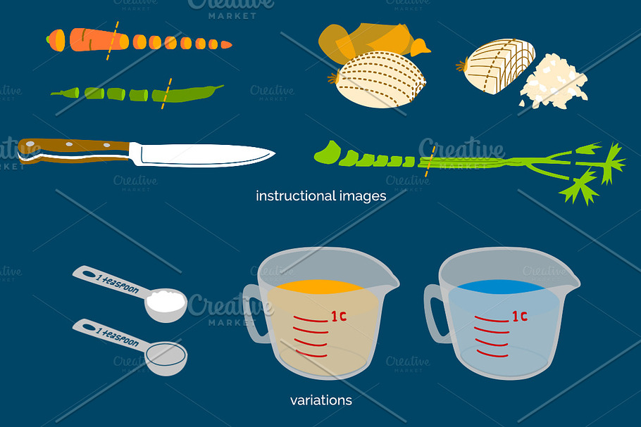 Cooking Minestrone in Illustrations - product preview 8