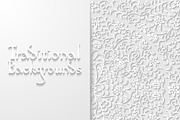 Set of abstract floral backgrounds