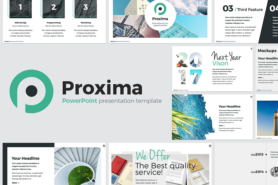 Proxima Modern PowerPoint Template in PowerPoint Templates - product preview 8