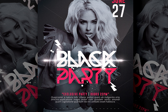 Black Party | Flyer Templates in Flyer Templates - product preview 1