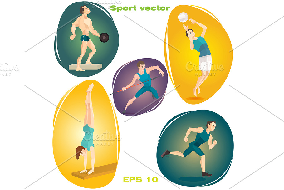 Big sport bundle in Illustrations - product preview 8