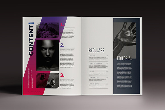 Gradient Magazine Indesign Template in Magazine Templates - product preview 1