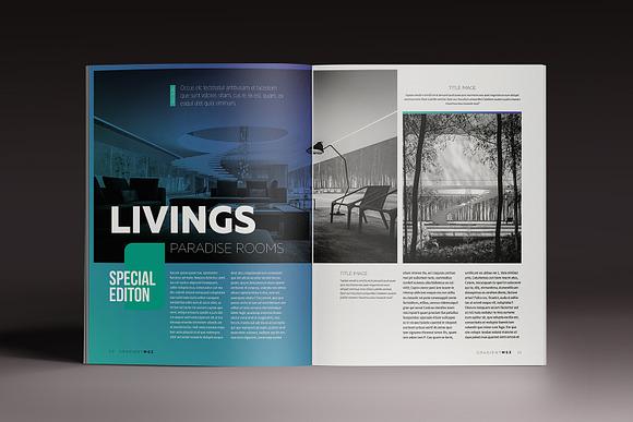 Gradient Magazine Indesign Template in Magazine Templates - product preview 5