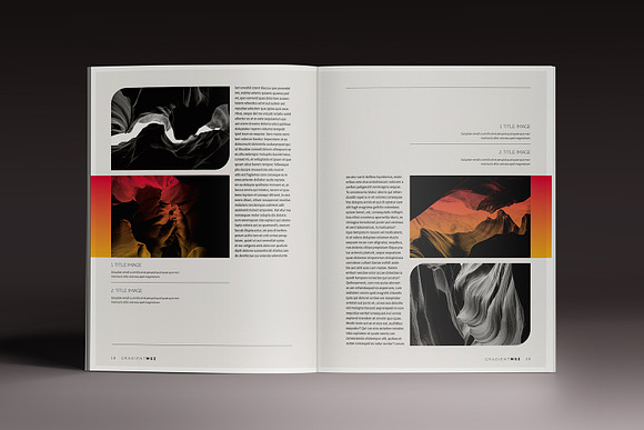 Gradient Magazine Indesign Template in Magazine Templates - product preview 9