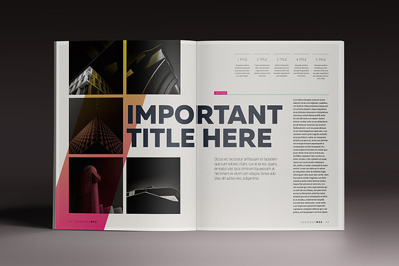 Gradient Magazine Indesign Template in Magazine Templates - product preview 11