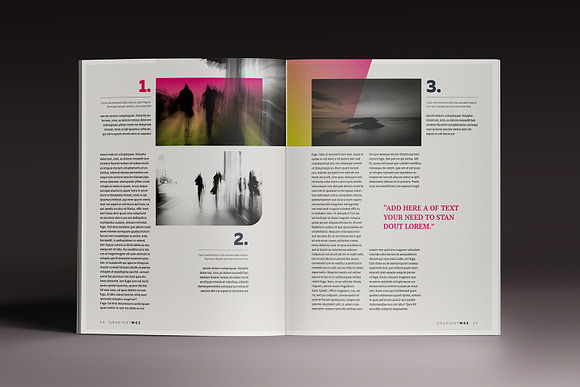 Gradient Magazine Indesign Template in Magazine Templates - product preview 12
