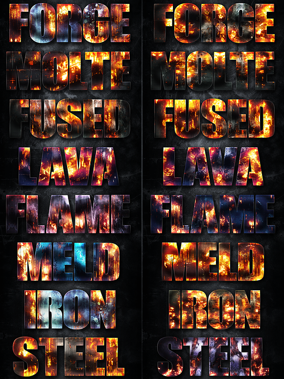 32 Fire Forged Layer Styles 1 in Photoshop Layer Styles - product preview 1