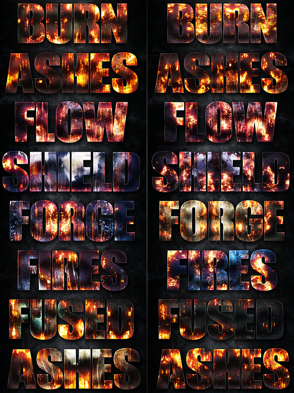32 Fire Forged Layer Styles 1 in Photoshop Layer Styles - product preview 2