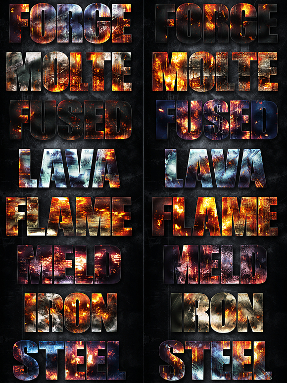 32 Fire Forged Layer Styles 3 in Photoshop Layer Styles - product preview 1