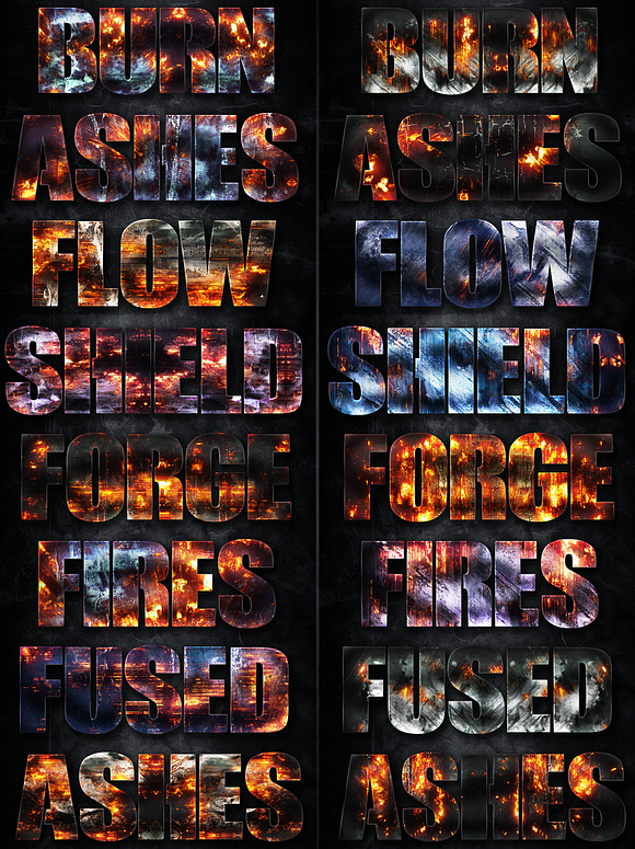 32 Fire Forged Layer Styles 3 in Photoshop Layer Styles - product preview 2