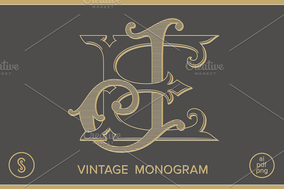 EJ Monogram JE Monogram in Logo Templates - product preview 8