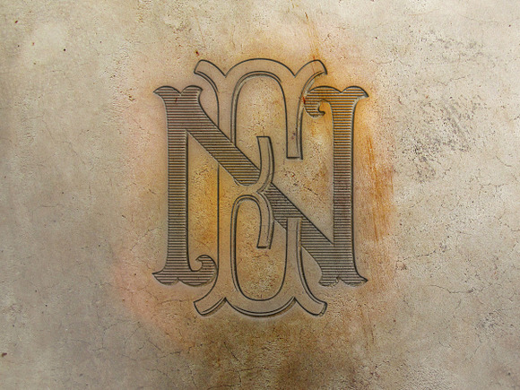 EN Monogram NE Monogram in Logo Templates - product preview 2