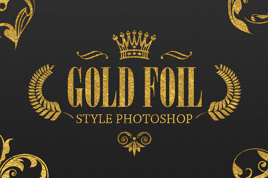 36 Gold Foil Style Photoshop in Photoshop Layer Styles - product preview 8