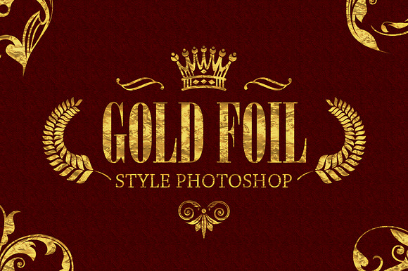 36 Gold Foil Style Photoshop in Photoshop Layer Styles - product preview 2