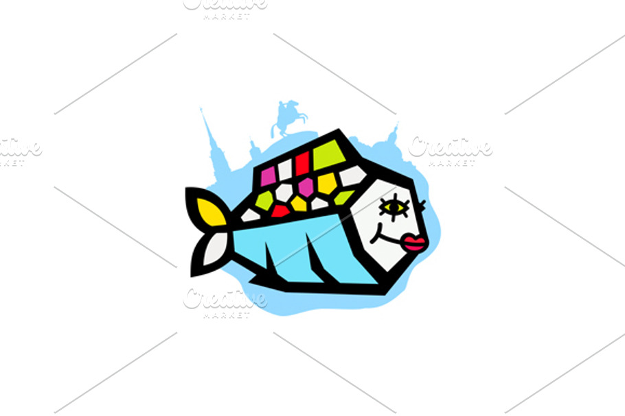 Sushi fish in Logo Templates - product preview 8