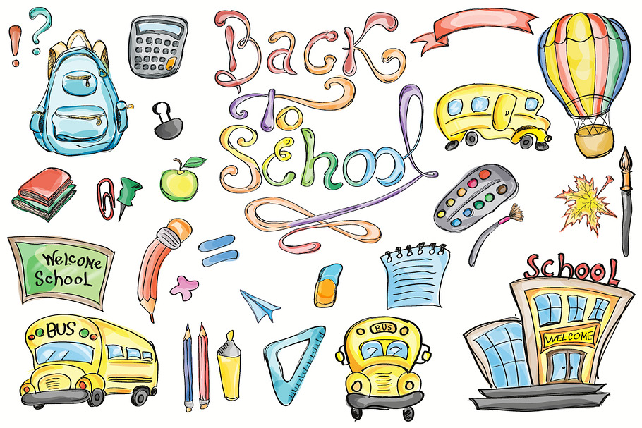 Back to School Set Clipart & Vector in Illustrations - product preview 8