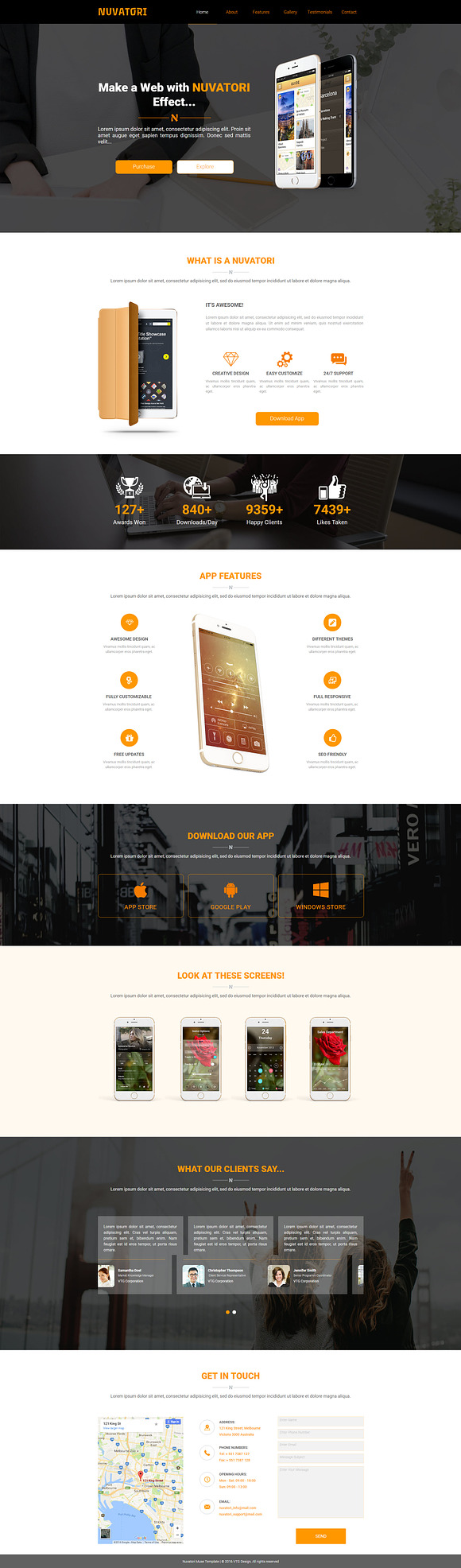 NUVATORI - App Showcase Web Template in App Templates - product preview 1