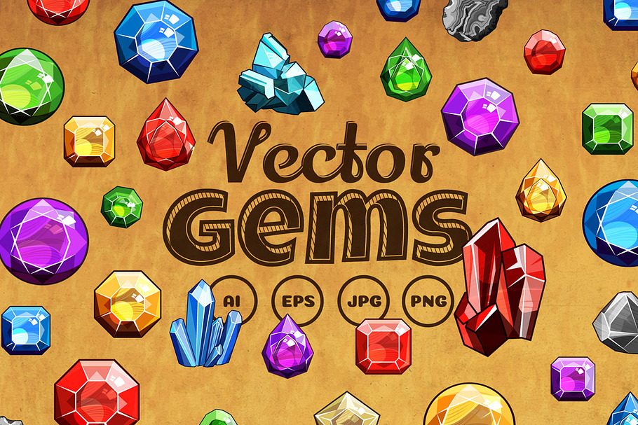 Vector Gems in Objects - product preview 8