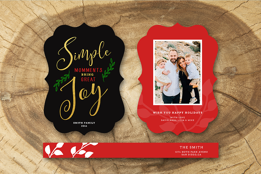 Christmas Card Template 031 in Card Templates - product preview 8