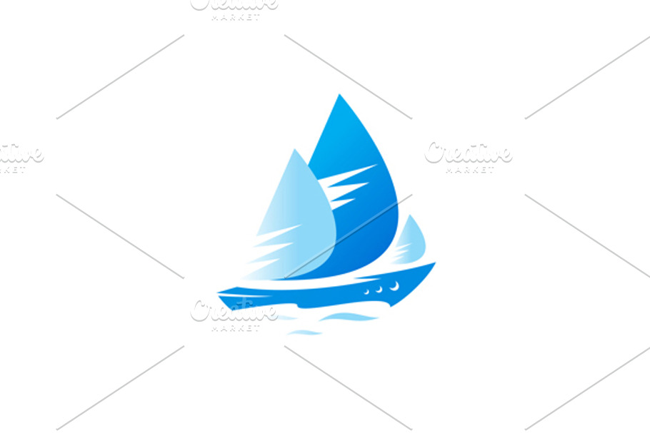 Regatta. Speed Ship in Logo Templates - product preview 8