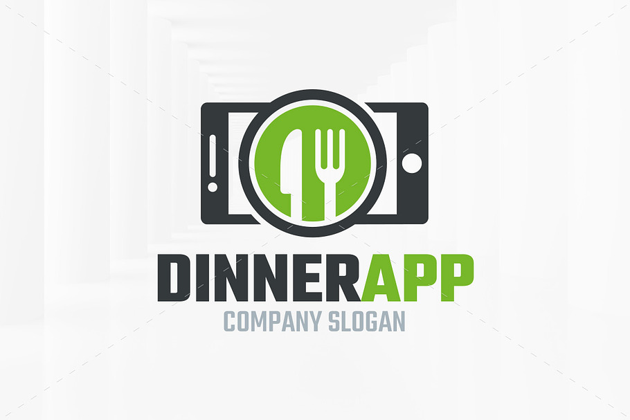 Dinner App Logo Template in Logo Templates - product preview 8