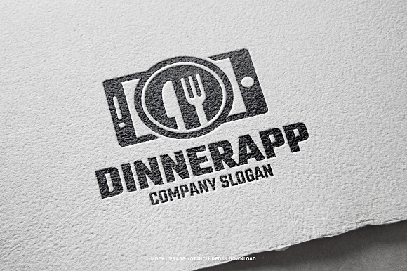 Dinner App Logo Template in Logo Templates - product preview 4