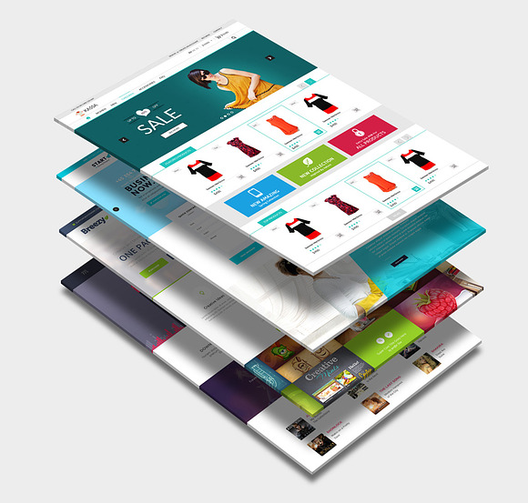 Perspective Website Mock-Up 2 in Mobile & Web Mockups - product preview 2