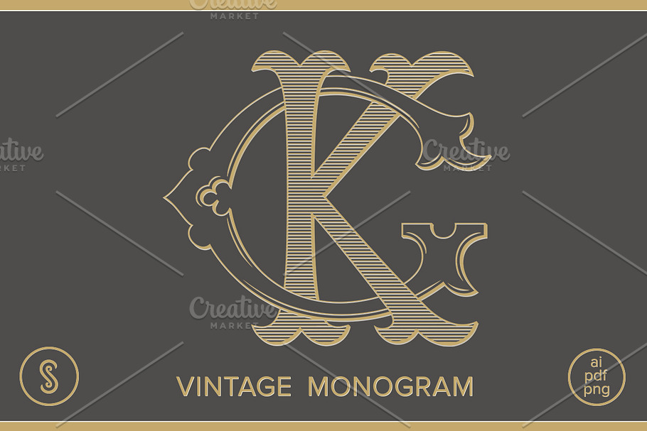 GK Monogram KG Monogram