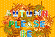 Autumn banner, autumn banner