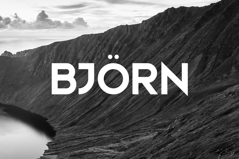 Bjorn Typeface in Sans-Serif Fonts - product preview 8
