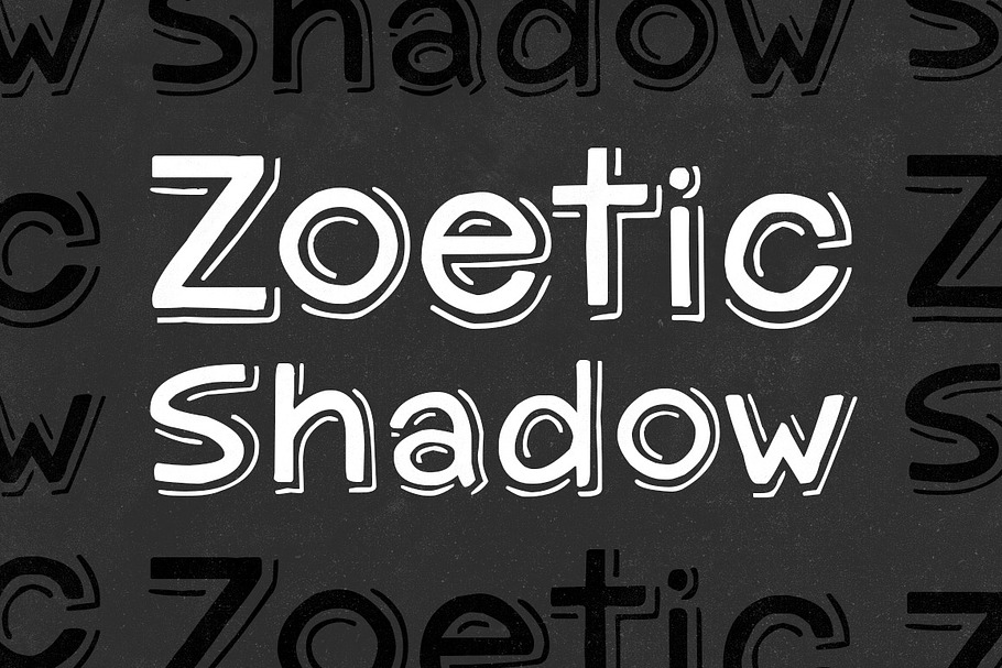 Zoetic Shadow in Sans-Serif Fonts - product preview 8