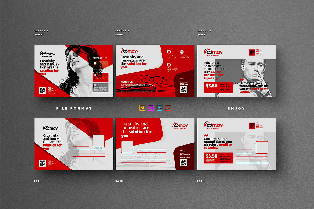 Postcard Design in Postcard Templates - product preview 8