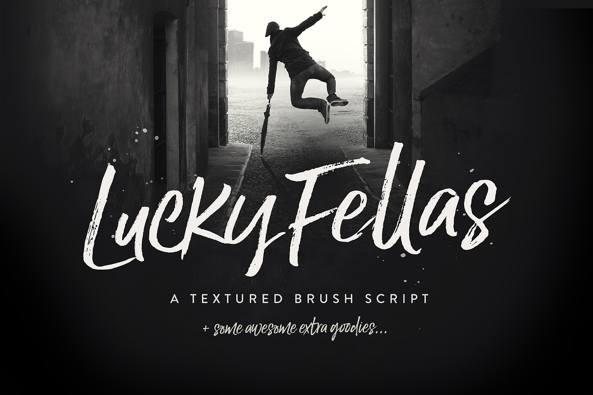 Lucky Fellas Brush Script + Extras in Brush Fonts - product preview 8