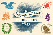 Vintage Holiday Brushes
