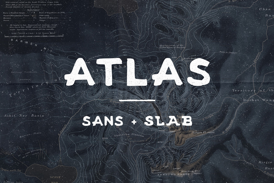 Atlas - Sans and Slab in Sans-Serif Fonts - product preview 8