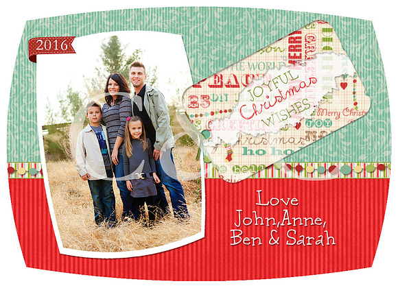 Christmas Photo Card  #112 in Card Templates - product preview 1