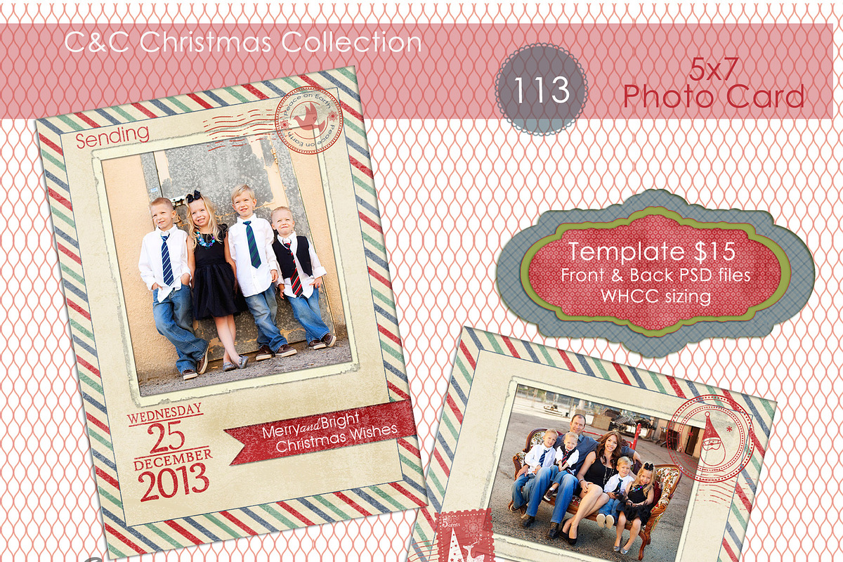 Christmas Photo Card Selection #113 in Card Templates - product preview 8