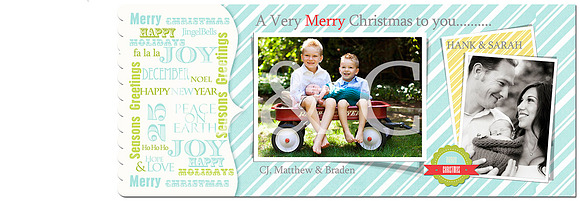 Christmas Photo Card Selection #108 in Card Templates - product preview 2