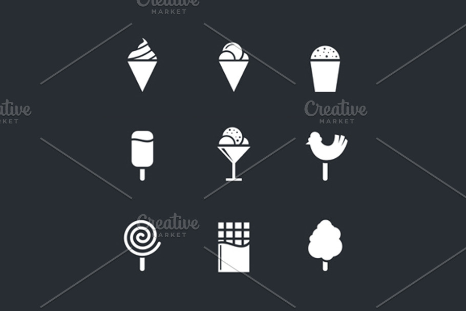Sweets and ice cream  in Graphics - product preview 8