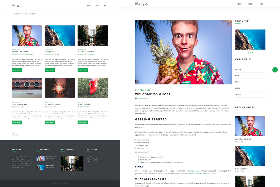 Mango - Blog Ghost Theme in Ghost Themes - product preview 8