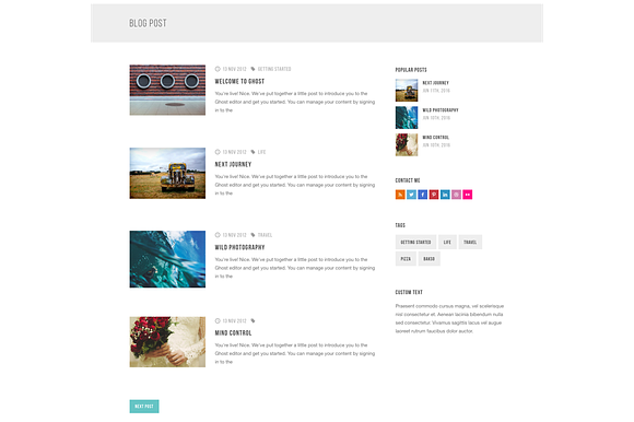 Manual - Blog Ghost Theme in Ghost Themes - product preview 1