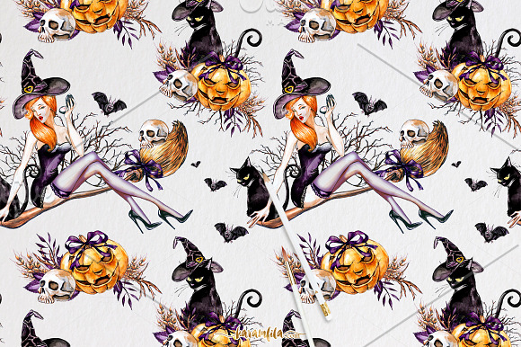 Traditional Halloween Clipart in Illustrations - product preview 4
