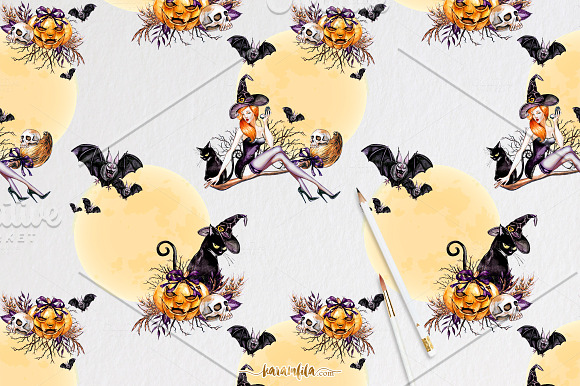 Traditional Halloween Clipart in Illustrations - product preview 5