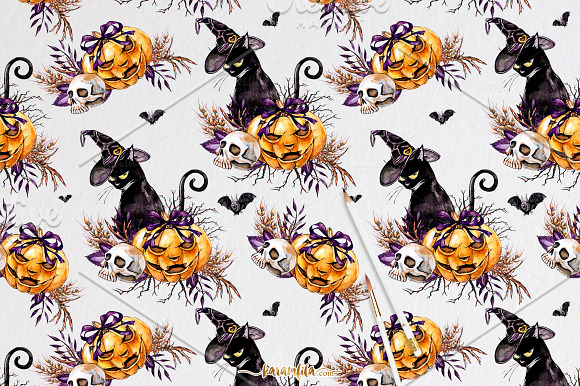 Traditional Halloween Clipart in Illustrations - product preview 6