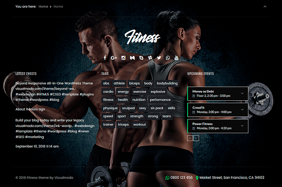 Fitness WordPress Theme in WordPress Business Themes - product preview 4