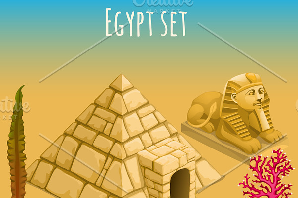 Underwater Egypt world and pyramid