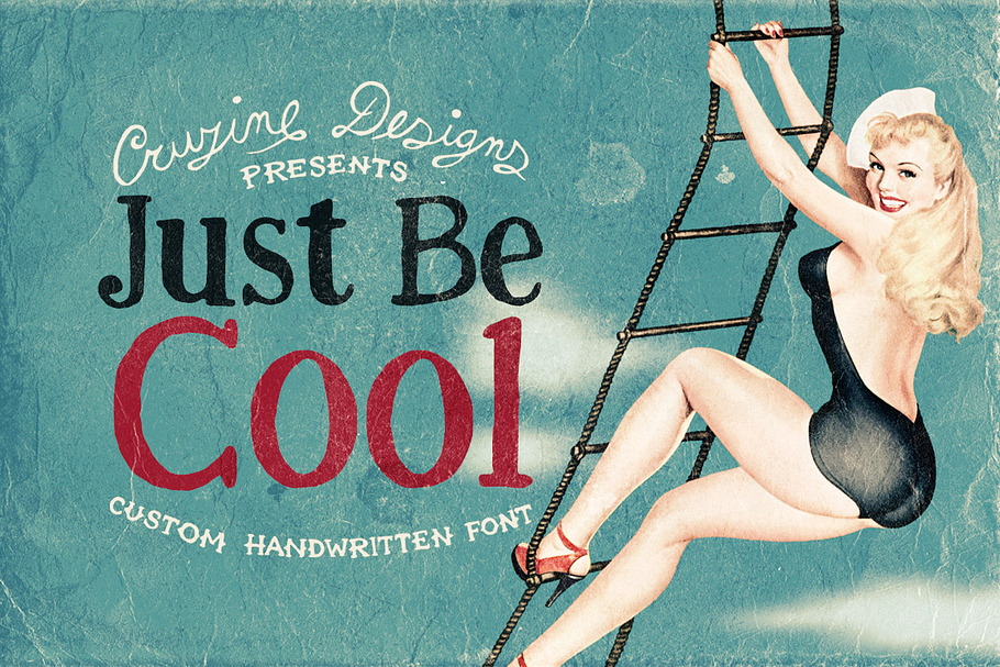 Just Be Cool Custom Font in Serif Fonts - product preview 8