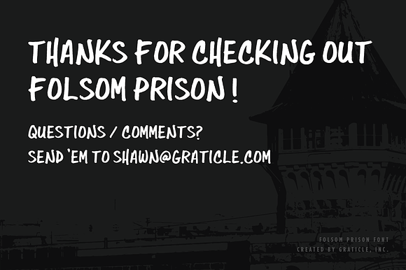 Folsom Prison in Display Fonts - product preview 3