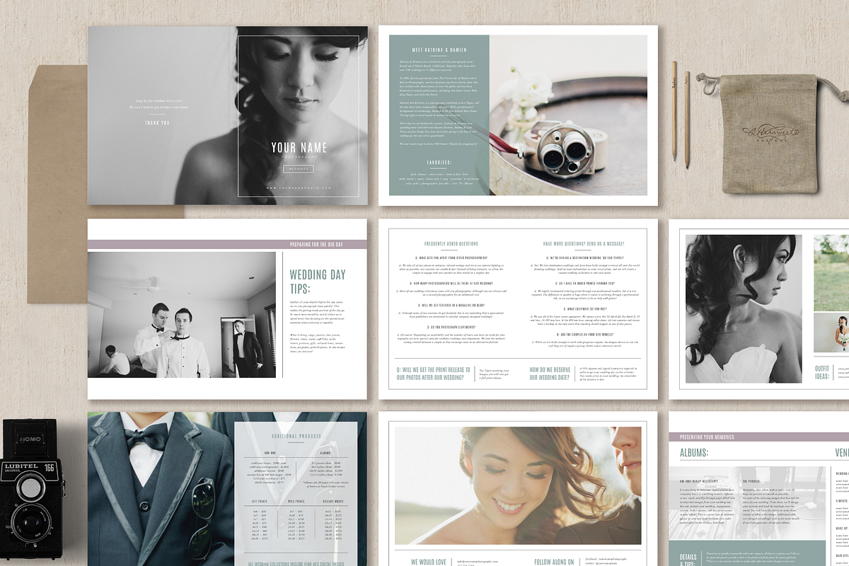 Wedding Photographer Magazine in Magazine Templates - product preview 8
