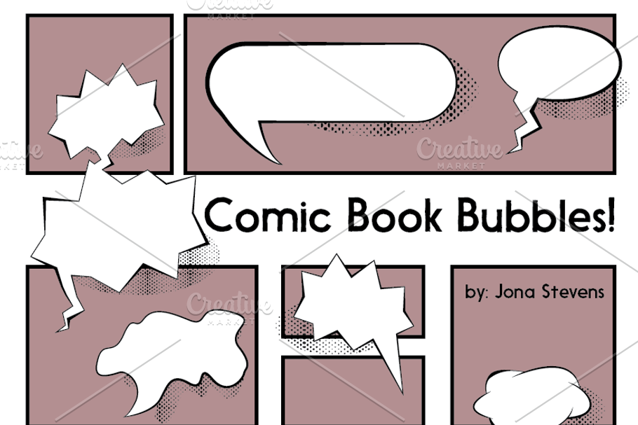 Comic Book Bubbles in Graphics - product preview 8